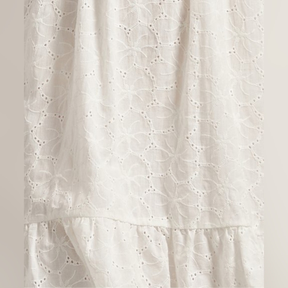 New Soft cotton A-line dress featuring a plunging v-neckline. - Picture 5 of 9